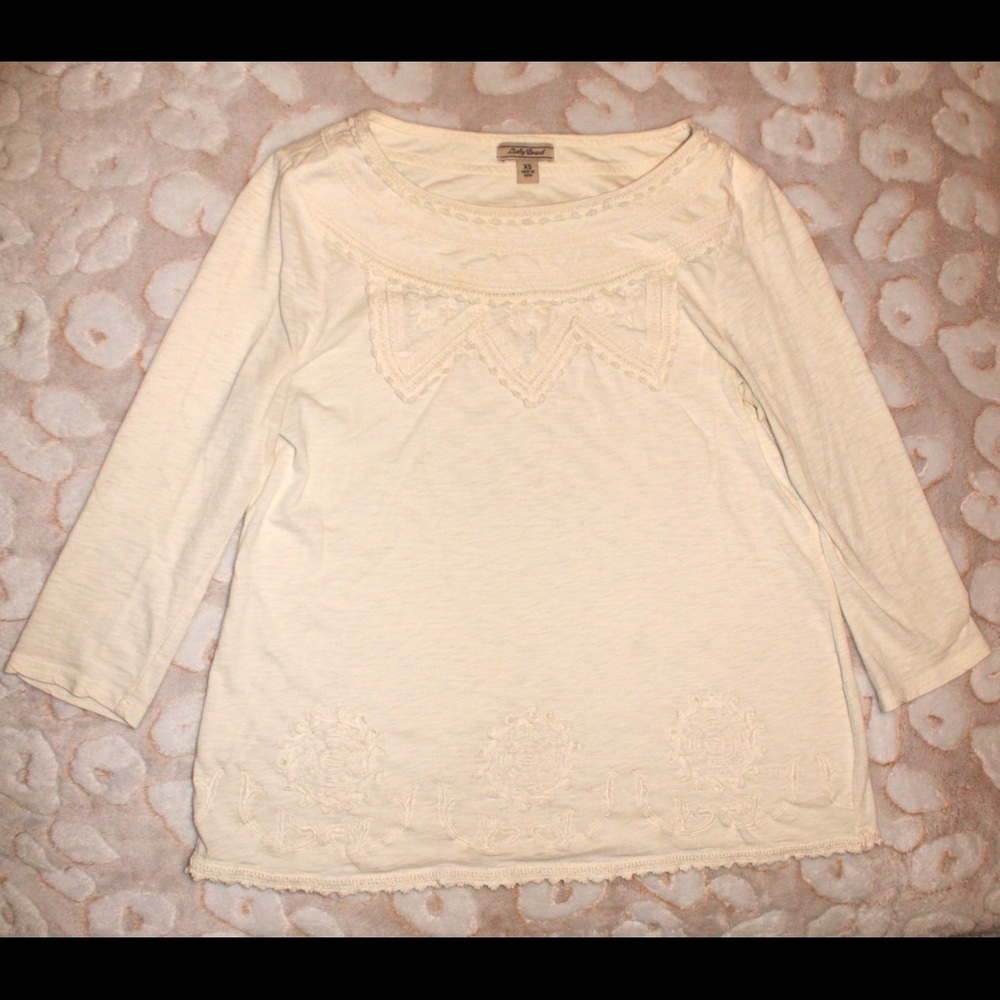 Lucky Brand Quarter Sleeve Top